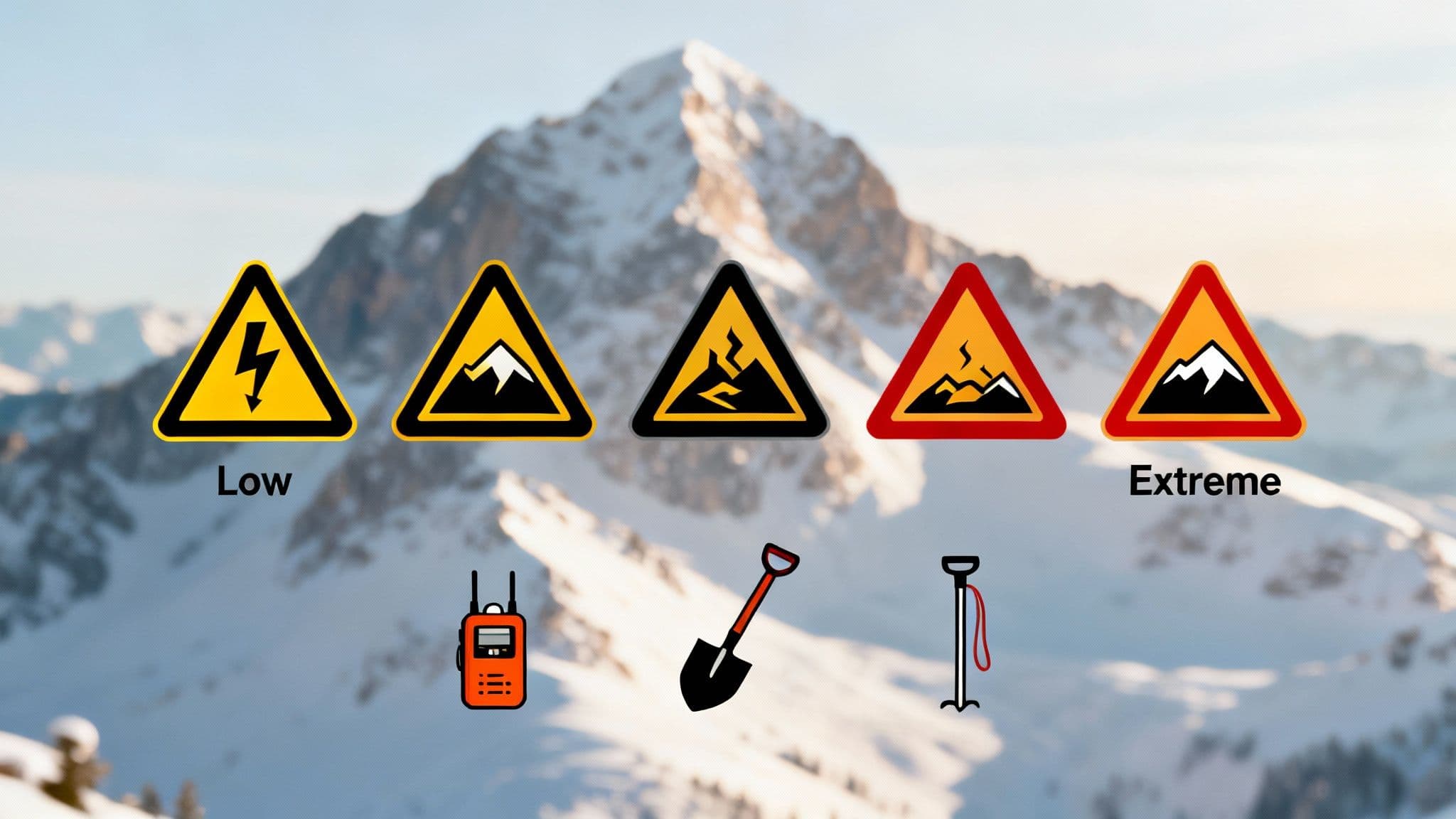 A splitboarder ascends a snowy ridgeline with dramatic peaks in the background, illustrating backcountry travel near a ski resort.