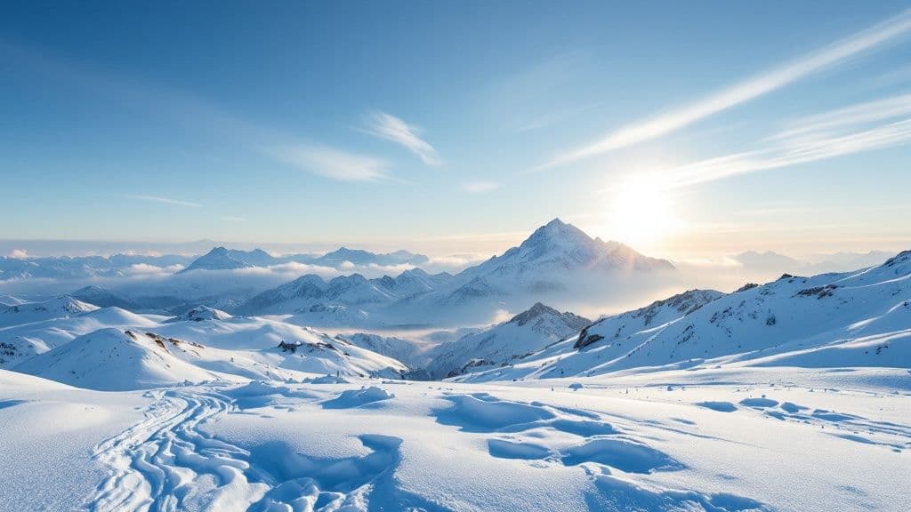 A snowboarder checks their phone for the latest snow report in Little Cottonwood Canyon.