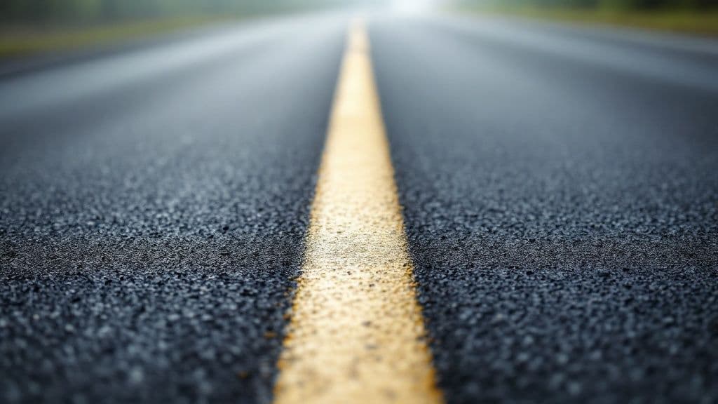 A vehicle with proper snow tires navigating a snowy canyon road, demonstrating the importance of the traction law.