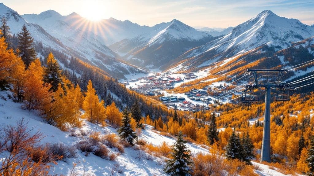 A traditional German oompah band performing on stage at Snowbird's Oktoberfest.