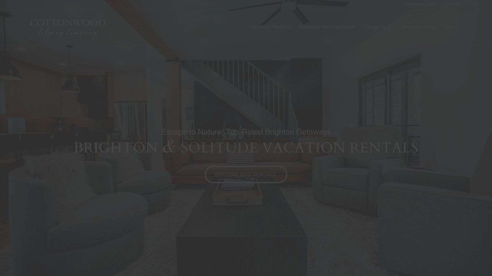 Cottonwood Lodging Company – Brighton/Solitude vacation rentals