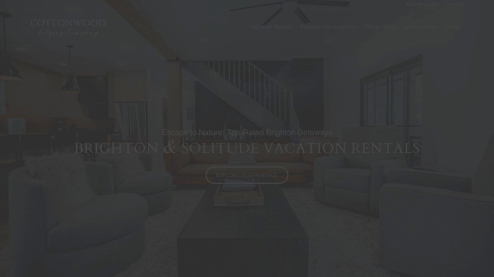 Cottonwood Lodging Company – Brighton/Solitude vacation rentals