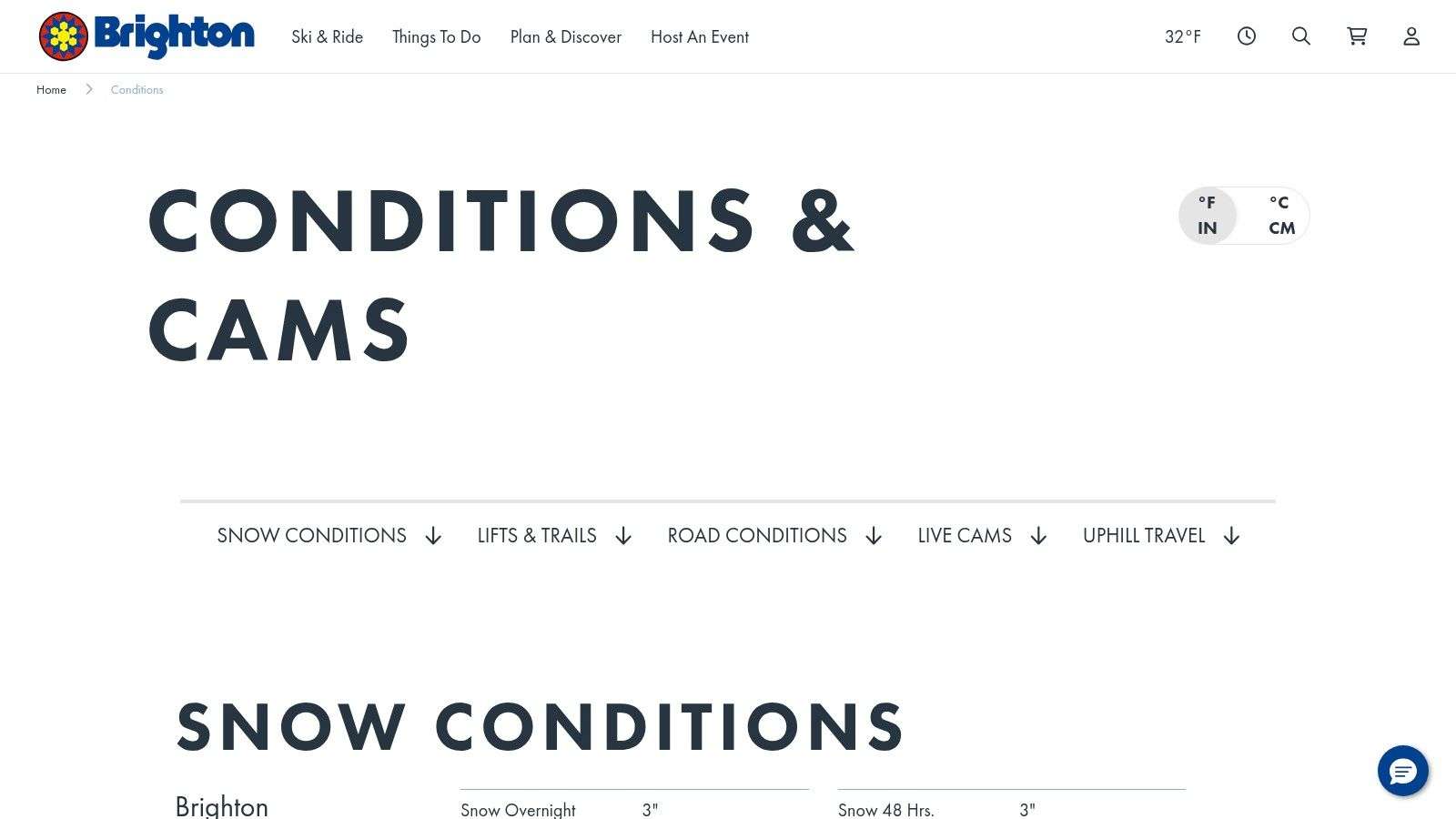 Brighton — Conditions & Cams