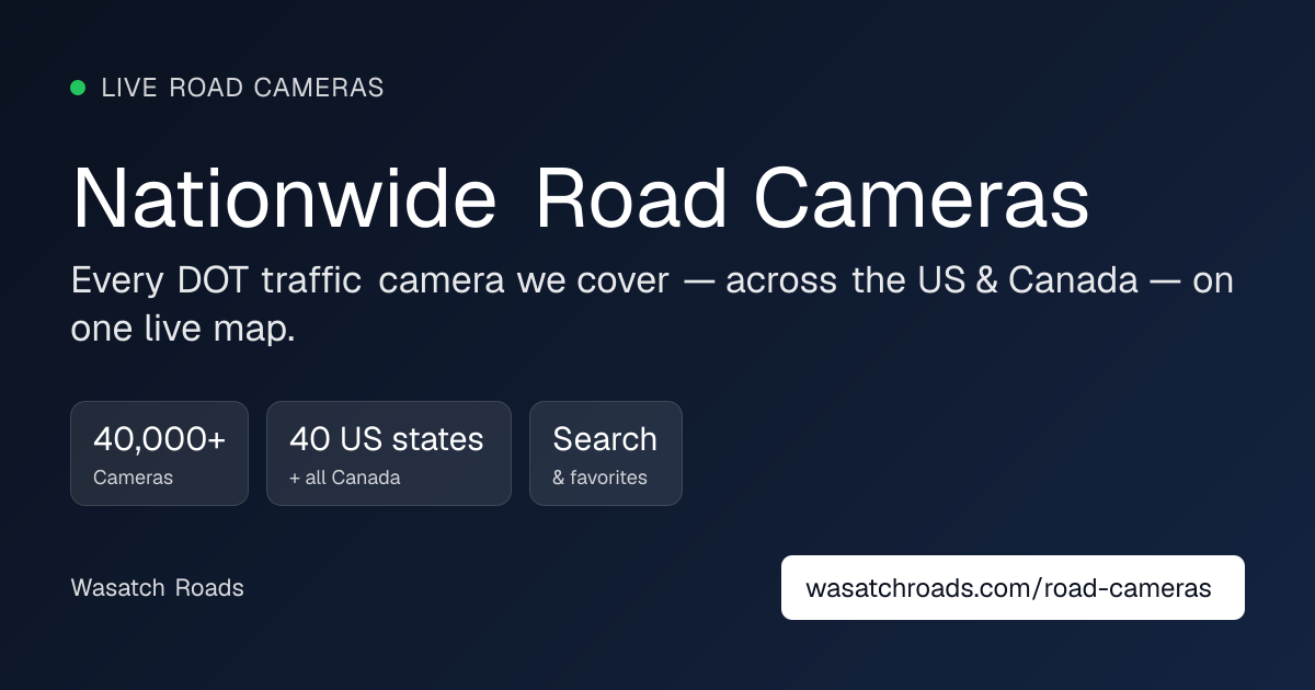 Road Cameras by State and Province — Every DOT Camera on One Live Map